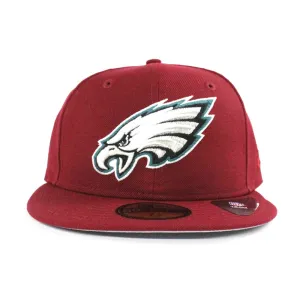 Philadelphia Eagles New Era 59Fifty Fitted Hat (Cardinal Gray Under Brim)
