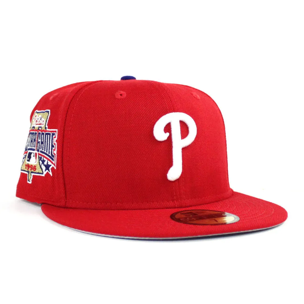 Philadelphia Phillies 1996 All Star Game 59Fifty New Era Fitted Hat (Red Gray Under Brim)