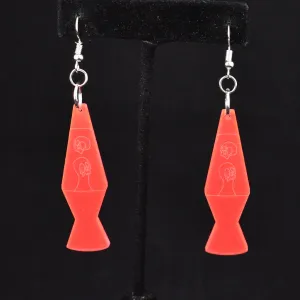 Pink Lava Lamp Earrings