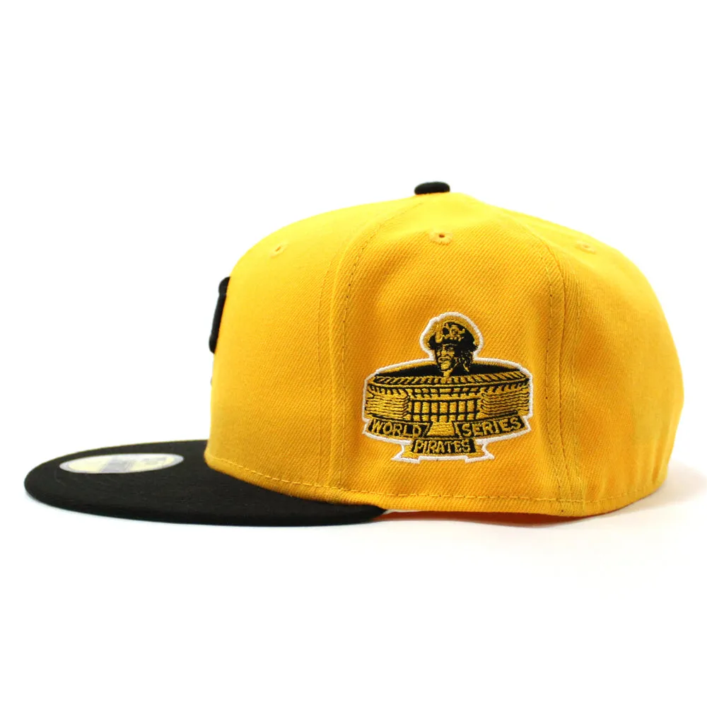 Pittsburgh Pirates 1971 World Series  New Era 59Fifty Fitted Hat (Yellow Black Green Under Brim)
