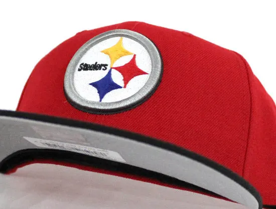 Pittsburgh Steelers New Era NFL 59Fifty Fitted Hat (Pittsburgh Pirates Color Way Red Black Gray Under Brim)