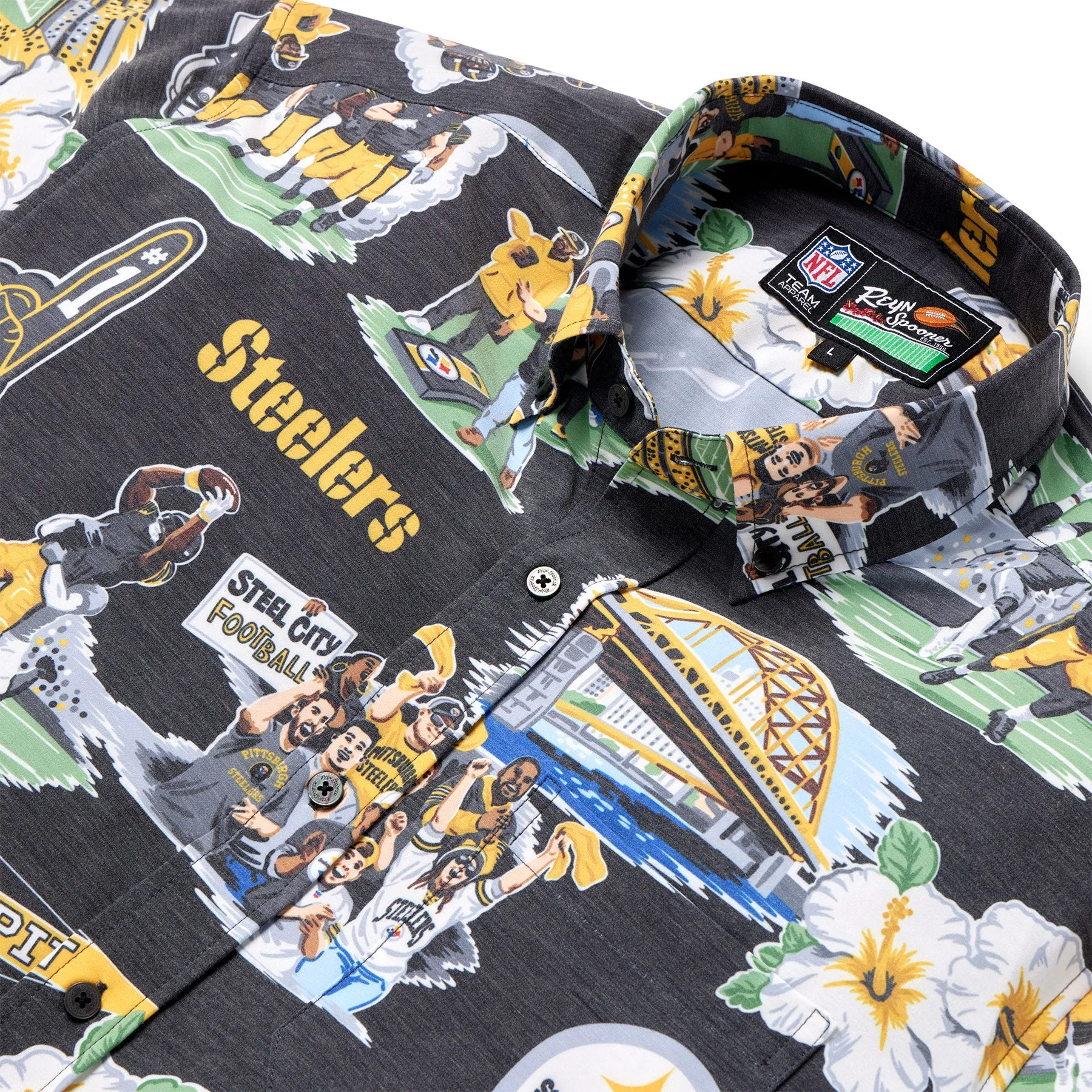 PITTSBURGH STEELERS SCENIC PERFORMANCE BUTTON FRONT