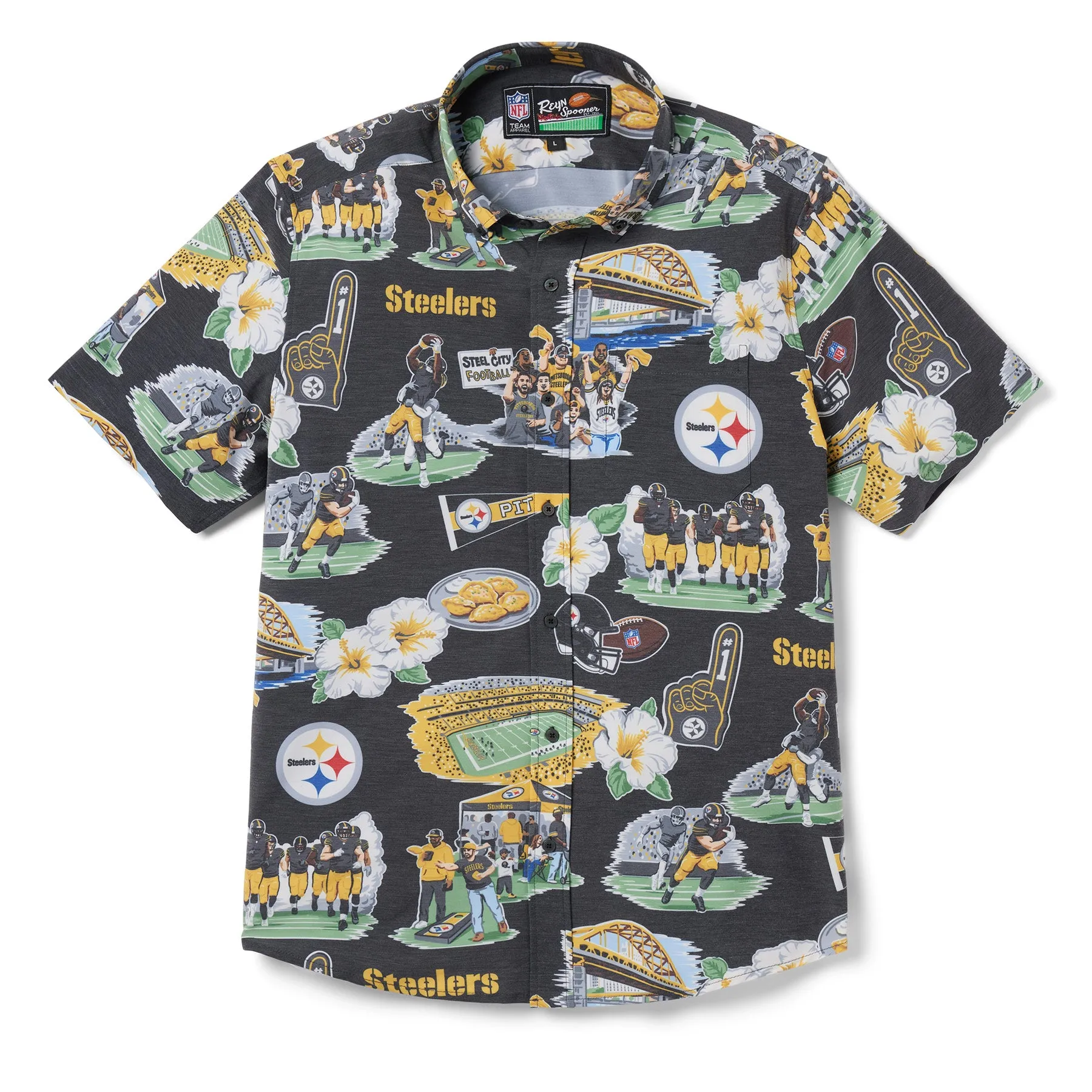 PITTSBURGH STEELERS SCENIC PERFORMANCE BUTTON FRONT