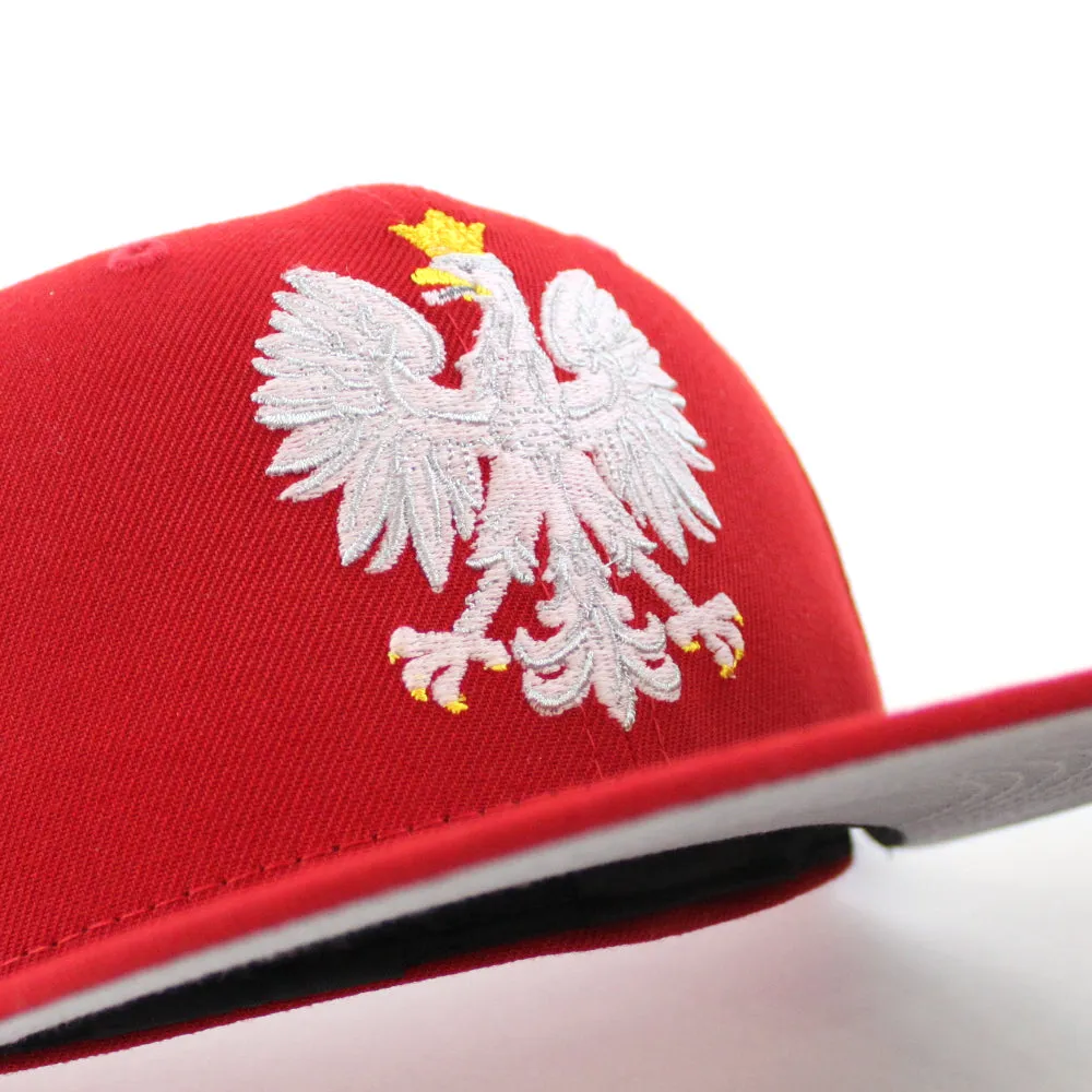 Polish Eagle New Era 59FIFTY Fitted Hat (Red Gray Under Brim)