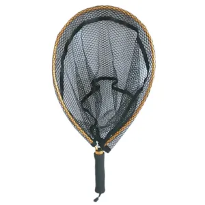 Portable Aluminum Alloy Fishing Net, Non-Slip Pole, Catching Fishes, Landing Net, Convenient, Red