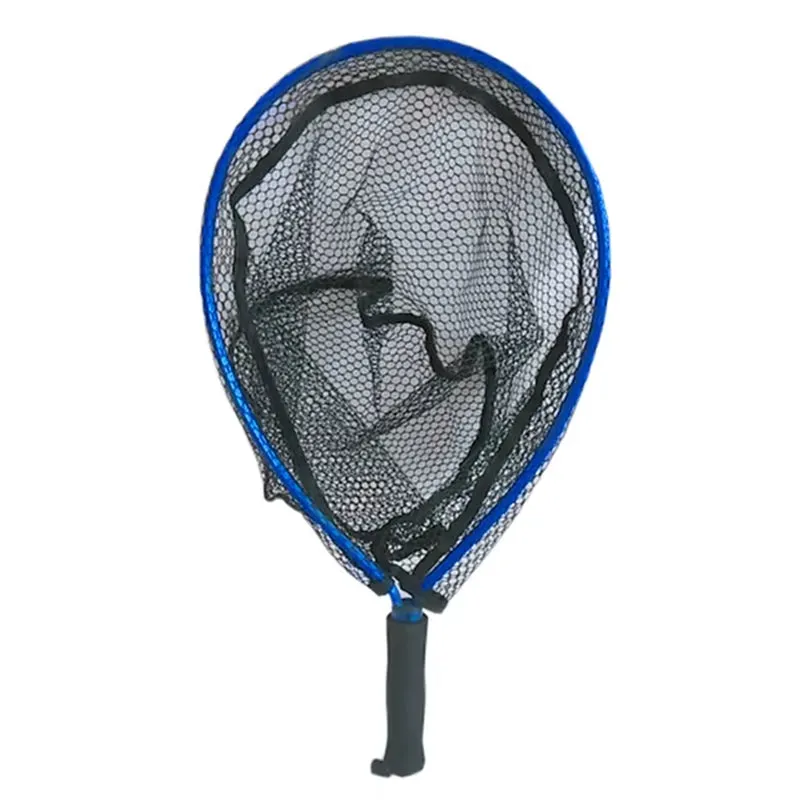 Portable Aluminum Alloy Fishing Net, Non-Slip Pole, Catching Fishes, Landing Net, Convenient, Red