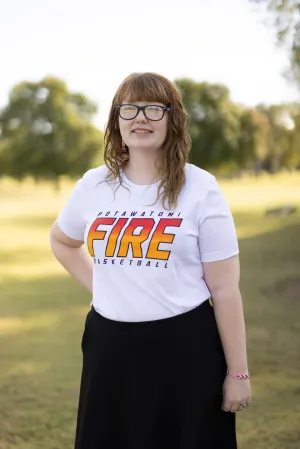 Potawatomi Fire Tee - White