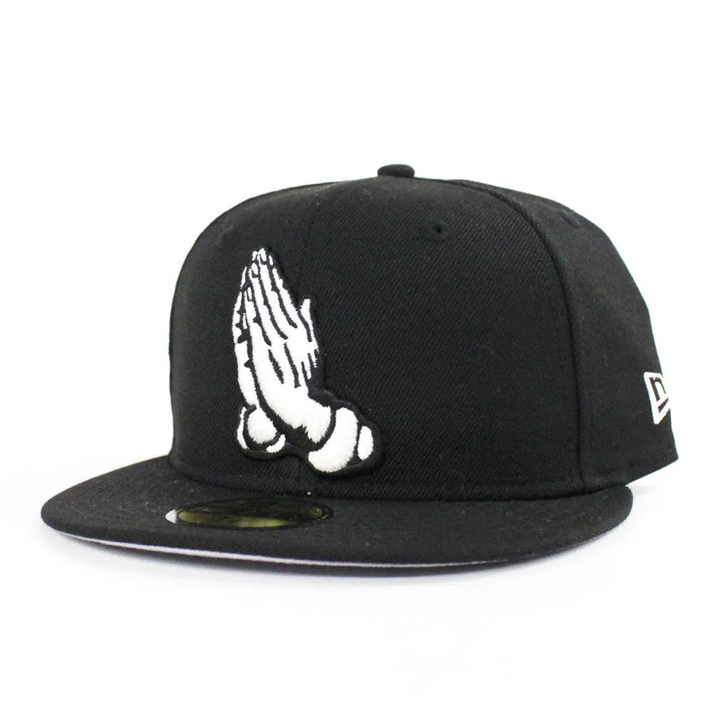Praying Hands New Era 59Fifty Fitted Hat (Gray Under Brim)
