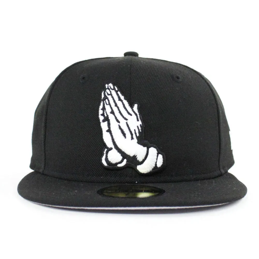 Praying Hands New Era 59Fifty Fitted Hat (Gray Under Brim)