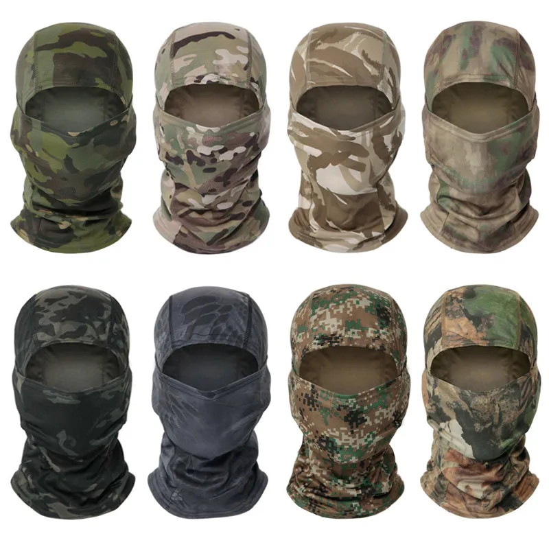 Premium Tactical Balaclava Full-Face Mask – Windproof, Dustproof Hunting, Cycling, and Wargame Headgear, Multicam Bandana Neck Gaiter for Outdoor Sports, Skiing, Climbing, and Motorcycle Use