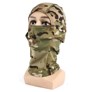 Premium Tactical Balaclava Full-Face Mask – Windproof, Dustproof Hunting, Cycling, and Wargame Headgear, Multicam Bandana Neck Gaiter for Outdoor Sports, Skiing, Climbing, and Motorcycle Use
