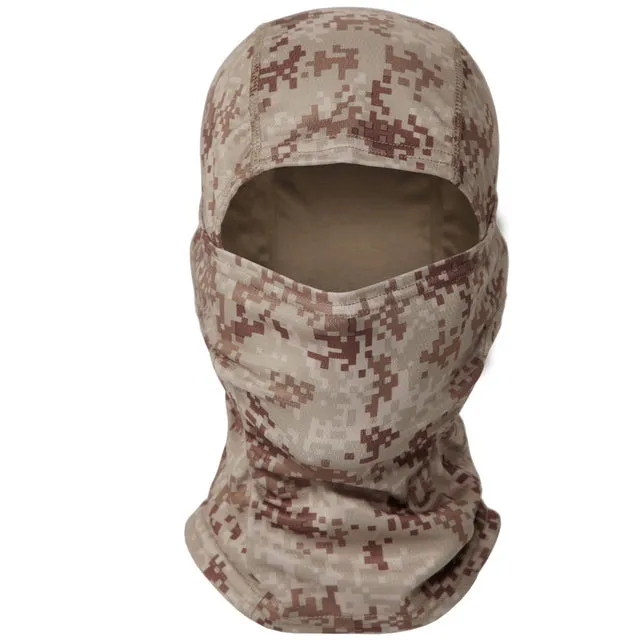 Premium Tactical Balaclava Full-Face Mask – Windproof, Dustproof Hunting, Cycling, and Wargame Headgear, Multicam Bandana Neck Gaiter for Outdoor Sports, Skiing, Climbing, and Motorcycle Use