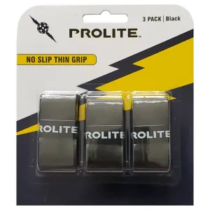 Prolite No Slip Thin Grip (Black) 3 Pack