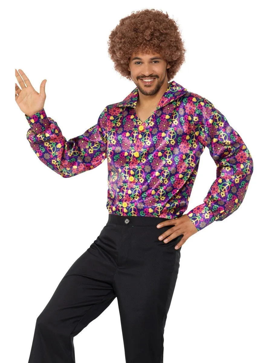 Psychedelic CND 60s 70s Peace Sign Shirt