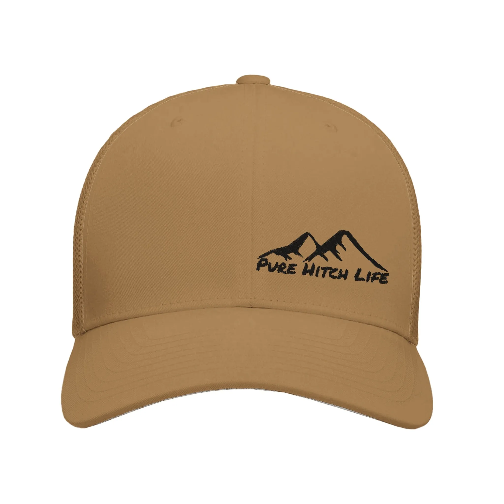 Pure Hitch Life Stylish Truckers Hat Breathable Mid-Profile Design