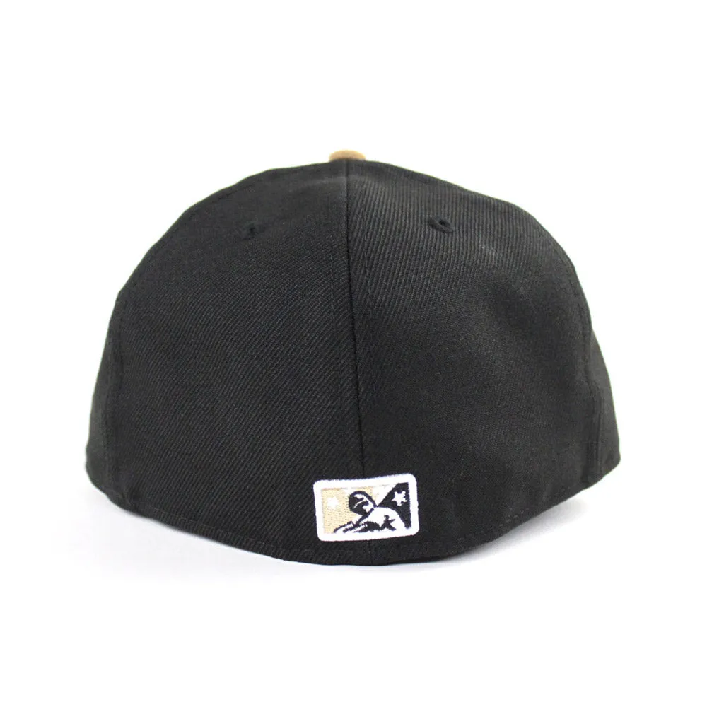 Quad Cities River Bandits New Era 59Fifty Fitted Hat (Air Jordan 1 Wheat Toe Gray Under Brim)