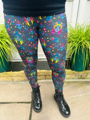 Rainbow Calaveras CASUAL Leggings