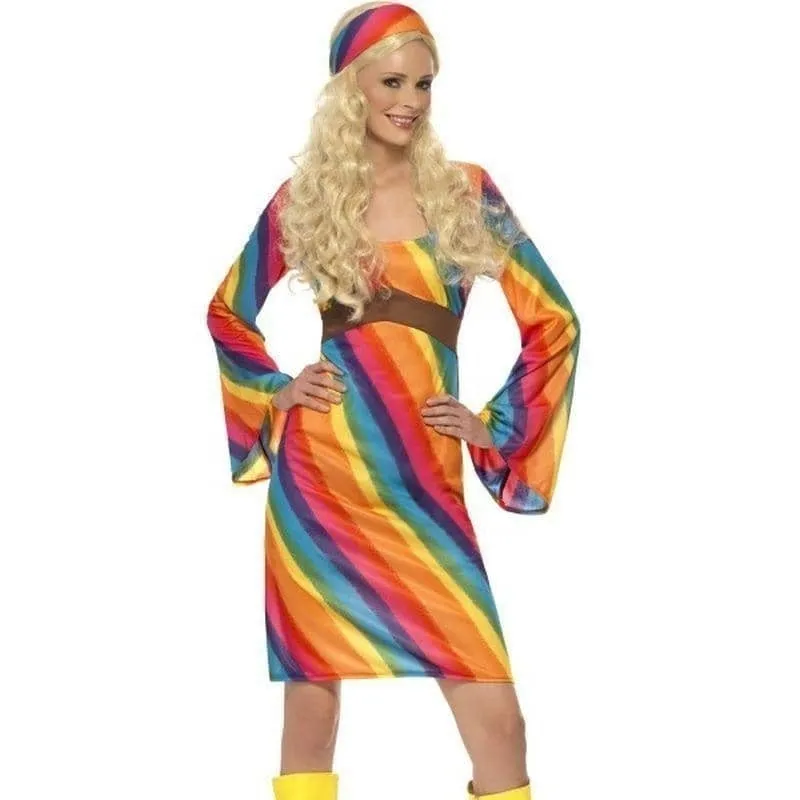 Rainbow Hippie Costume Adult