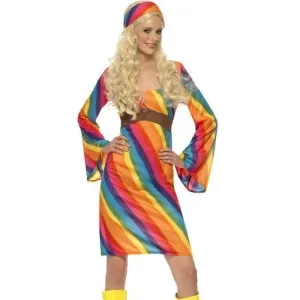 Rainbow Hippie Costume Adult