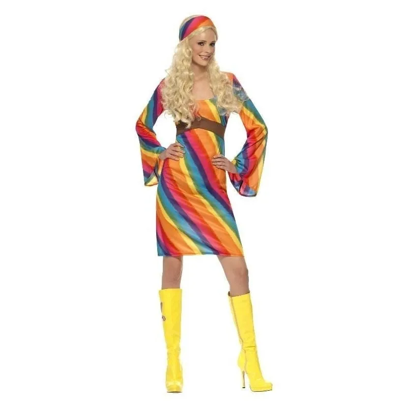 Rainbow Hippie Costume Adult