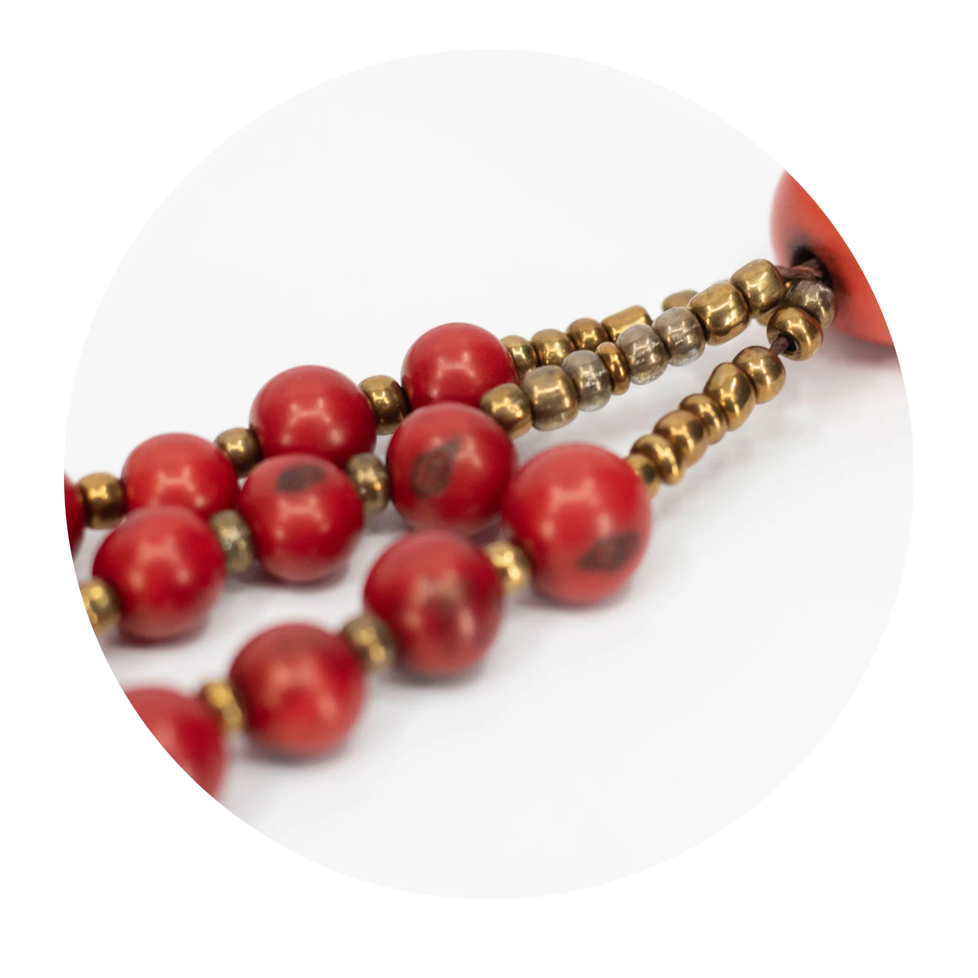 Red Acai Bead Necklace