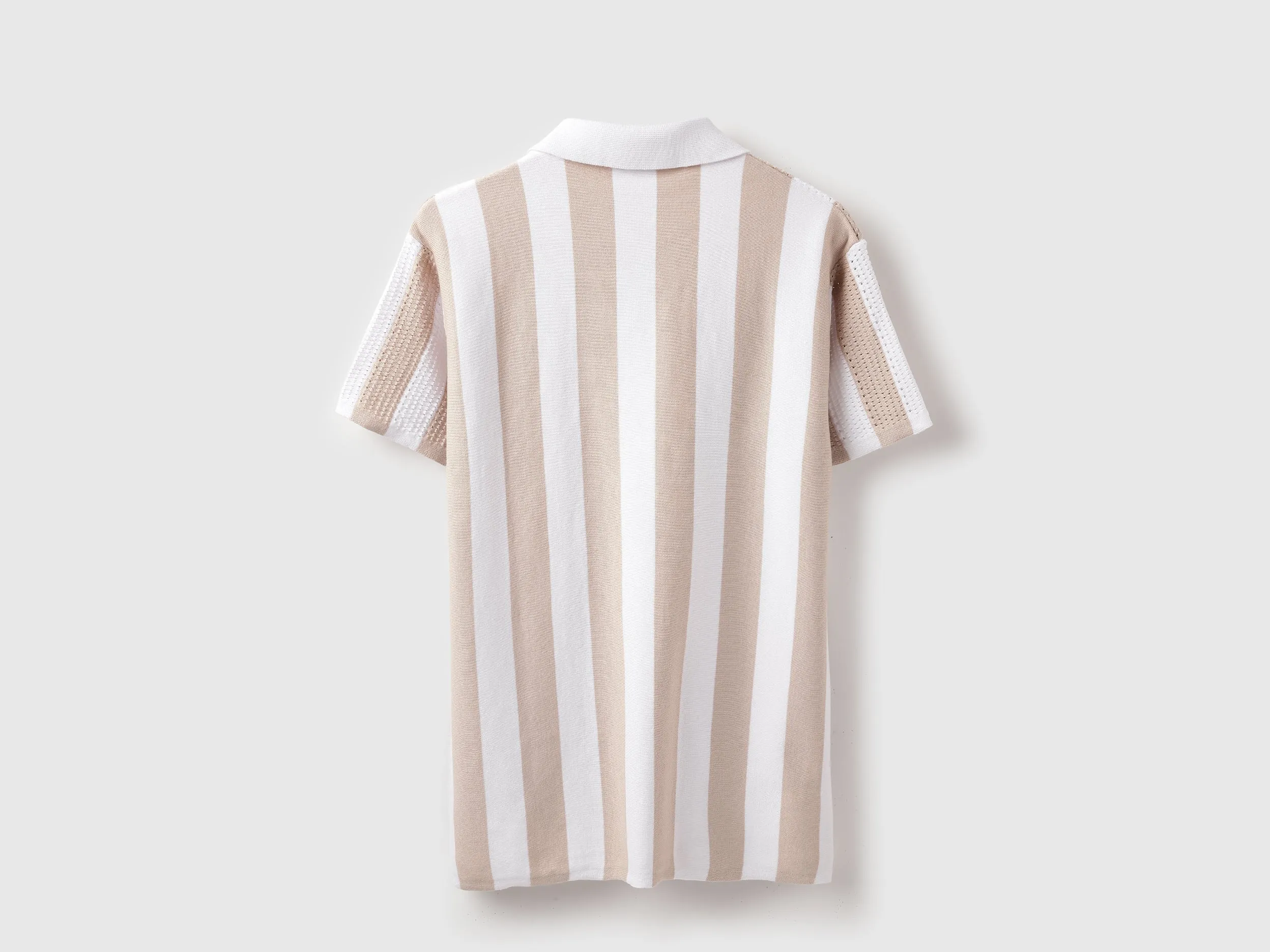 Regular Fit Resort Collar Striped Shirt