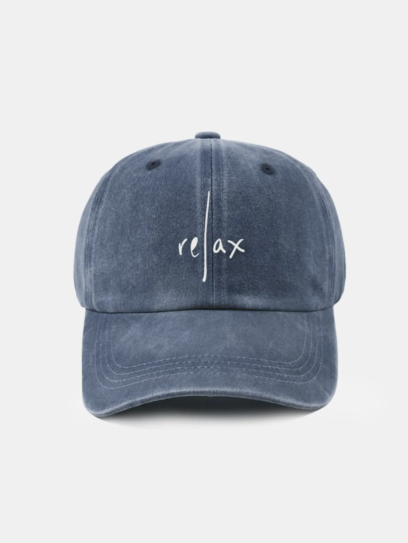 Relakskan Cap Retro Classic Retro Dibasuh Cap Baseball Cotton