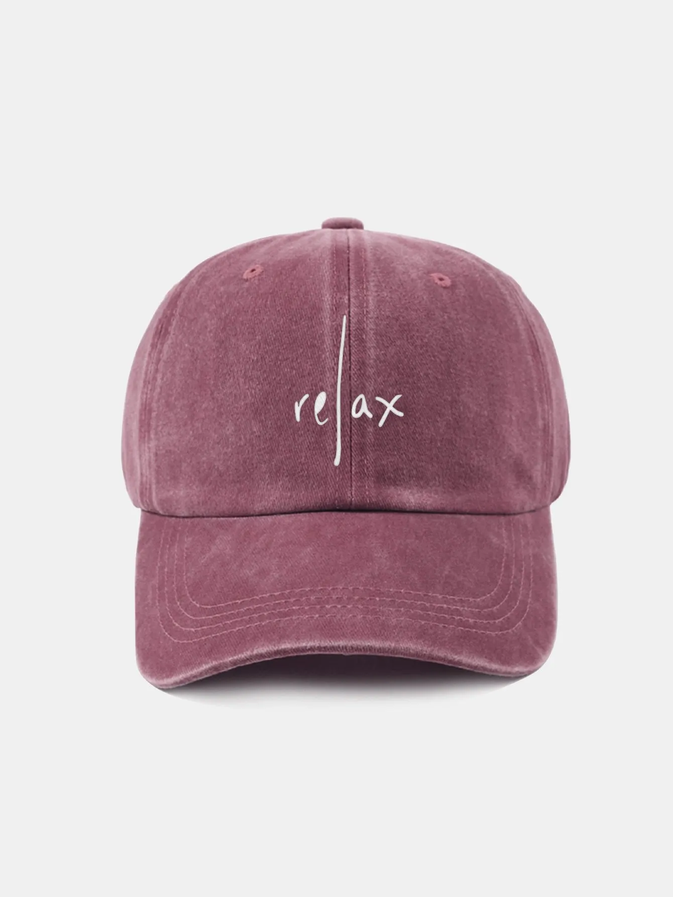 Relakskan Cap Retro Classic Retro Dibasuh Cap Baseball Cotton