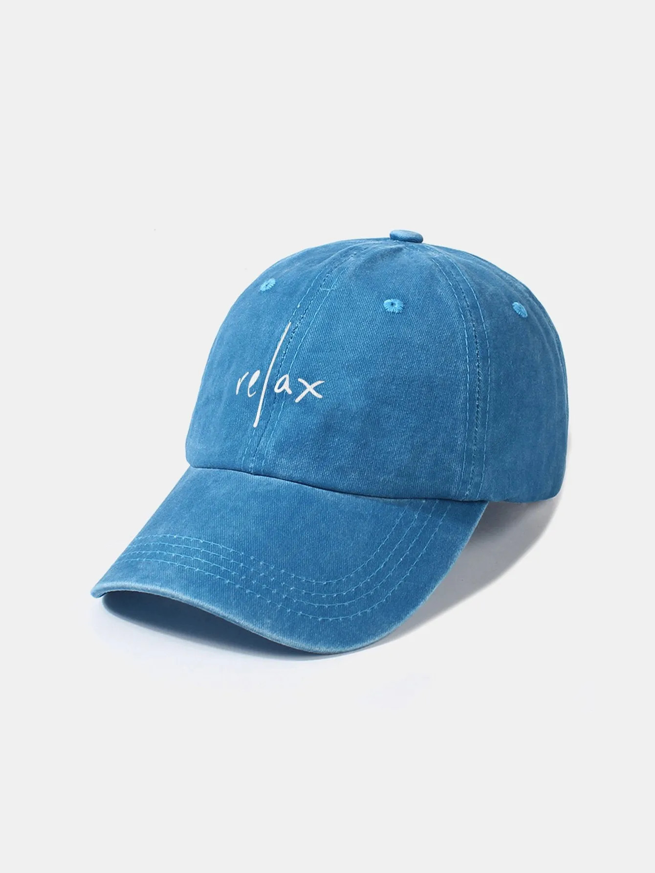 Relakskan Cap Retro Classic Retro Dibasuh Cap Baseball Cotton