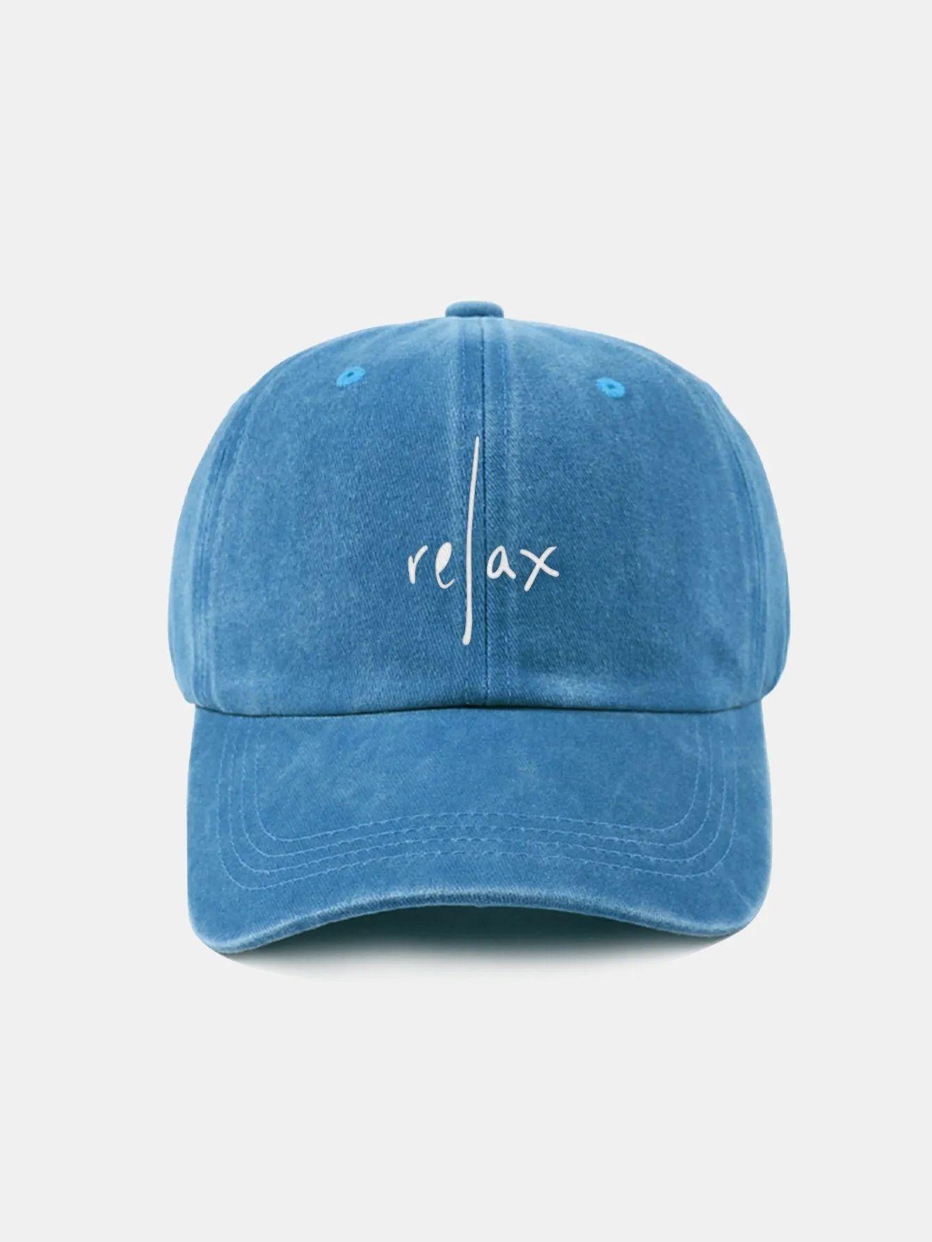 Relakskan Cap Retro Classic Retro Dibasuh Cap Baseball Cotton