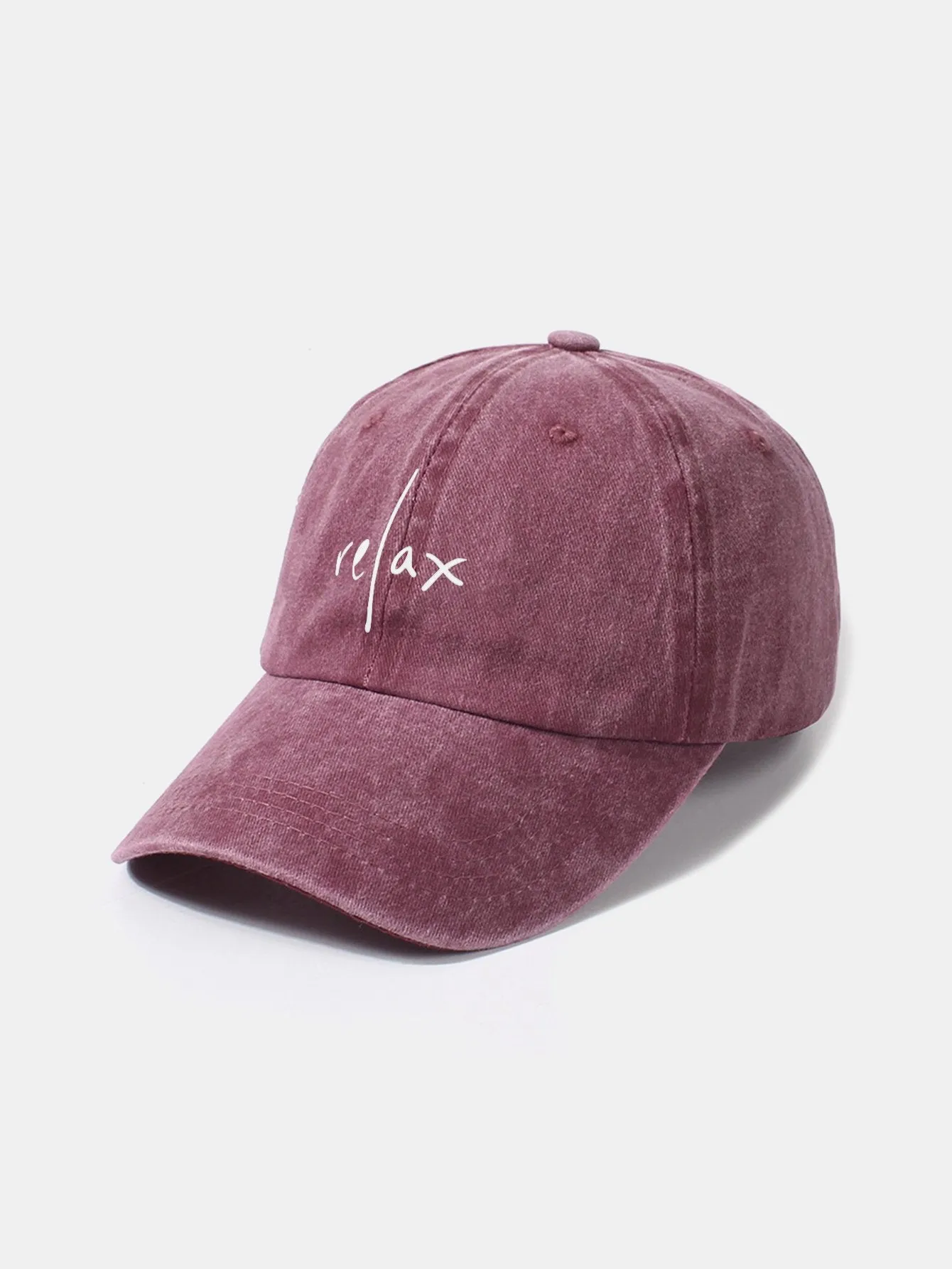 Relakskan Cap Retro Classic Retro Dibasuh Cap Baseball Cotton