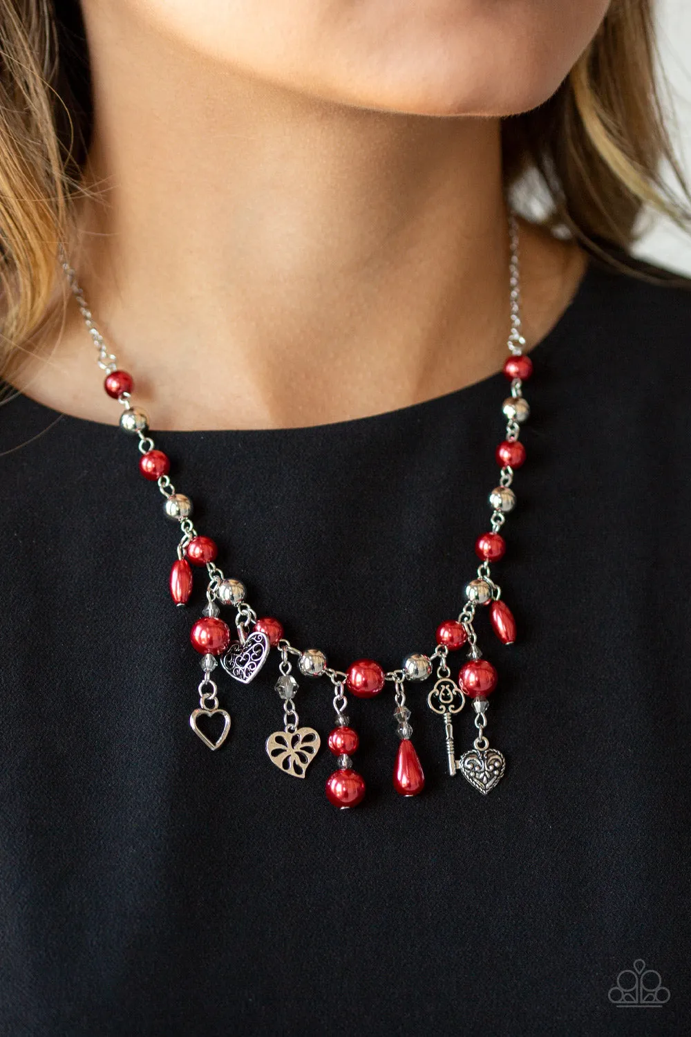 Renaissance Romance - Red Necklace