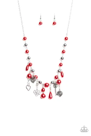 Renaissance Romance - Red Necklace