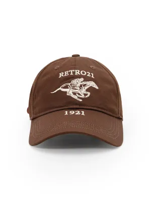 Retro Equestrian Embroidery Baseball Cap