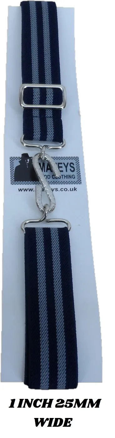 Retro Unisex 70s 1 Inch Wide Striped Elastic Snake Belts