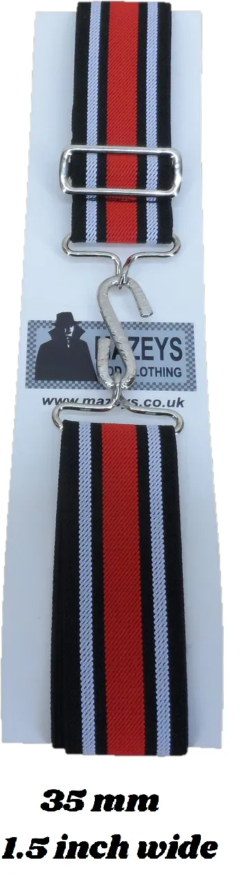 Retro Unisex 70s One and a Half Inch Wide Elastic Snake Belts Many Colours