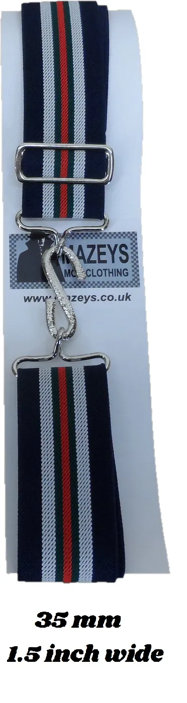 Retro Unisex 70s One and a Half Inch Wide Elastic Snake Belts Many Colours