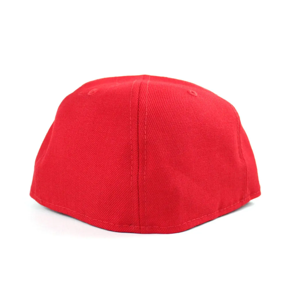 Rose New Era 59Fifty Fitted Hat (Red Gray Under Brim)