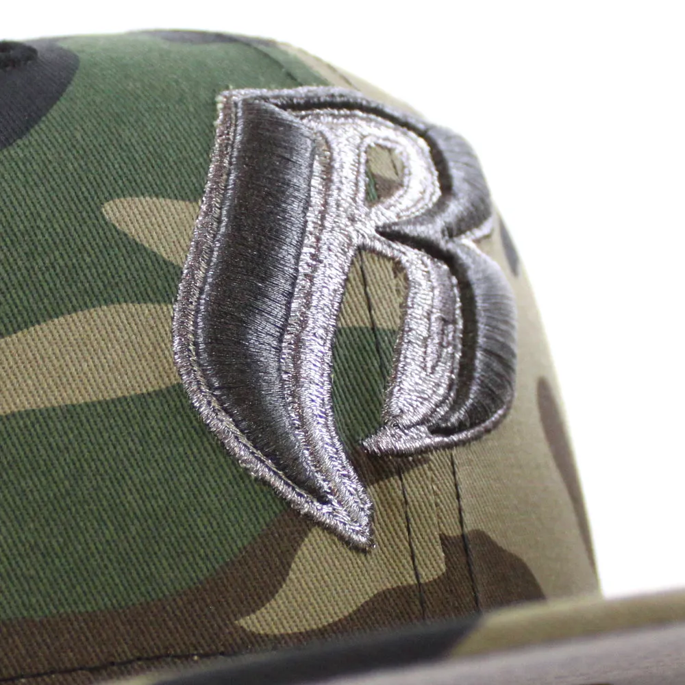 Ruff Ryders New Era 59Fifty Fitted Hat (WoodLand Camo Gray Under Brim)