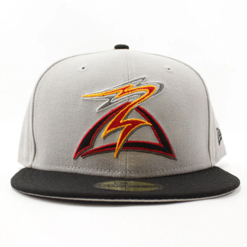 SALEM-KEIZER VOLCANOES New Era 59Fifty Fitted Hat (Gray Black Gray Under Brim)