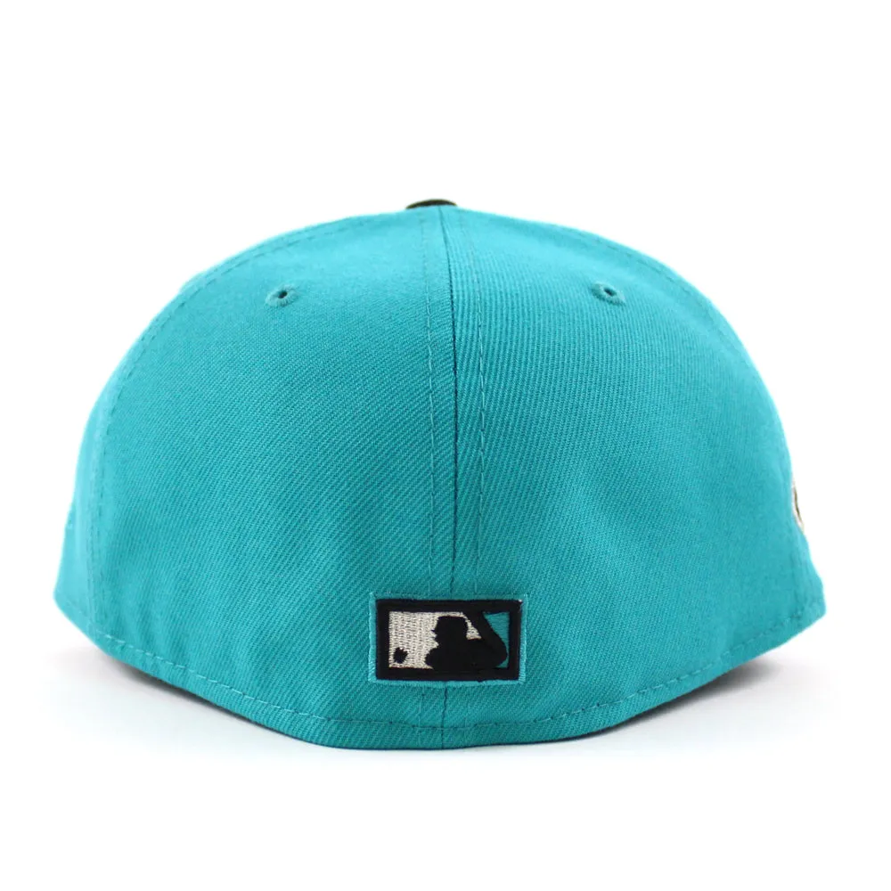 San Diego Padres 50th Anniversary New Era 59Fifty Fitted Hat (Teal Black Gray Under Brim)