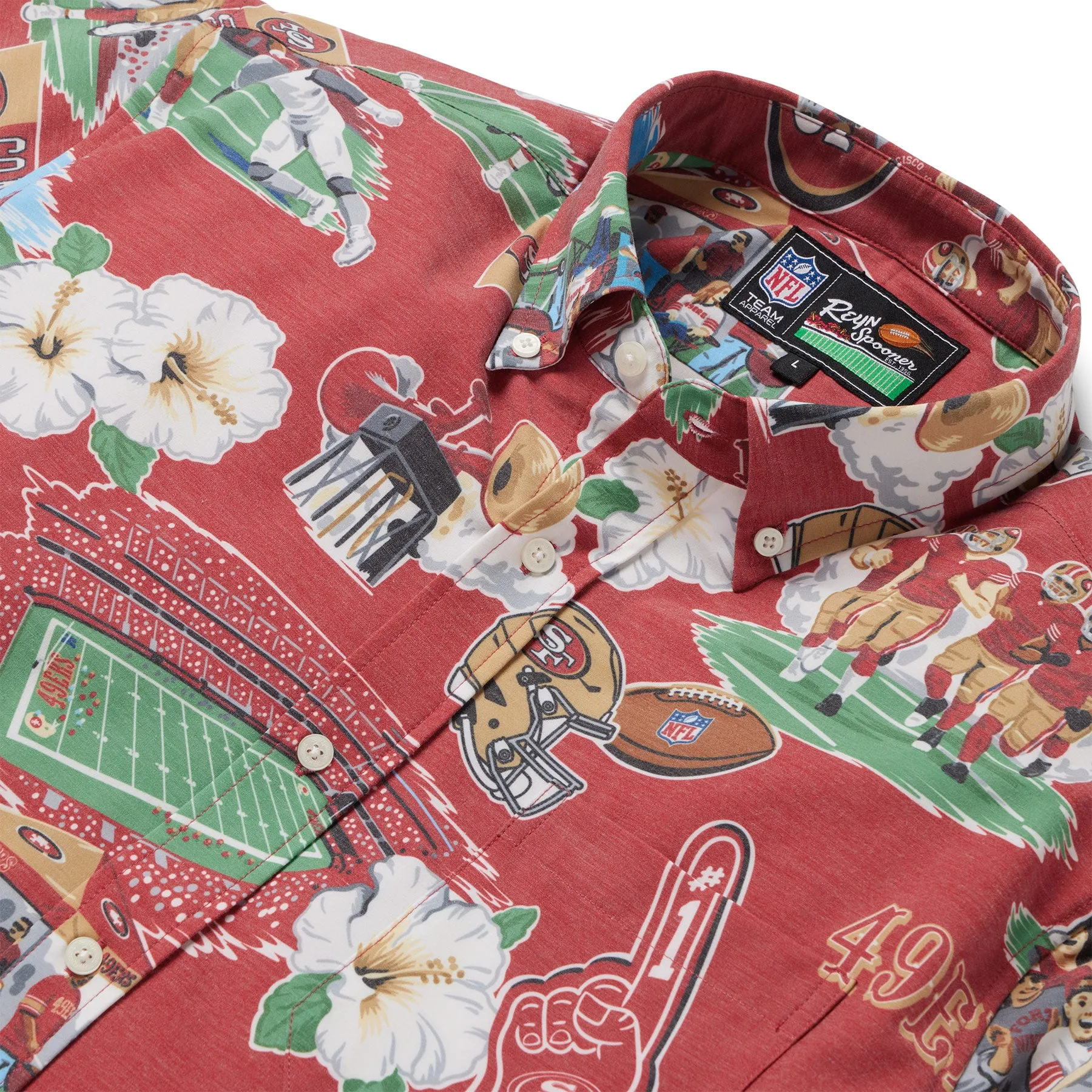 SAN FRANCISCO 49ERS SCENIC PERFORMANCE BUTTON FRONT