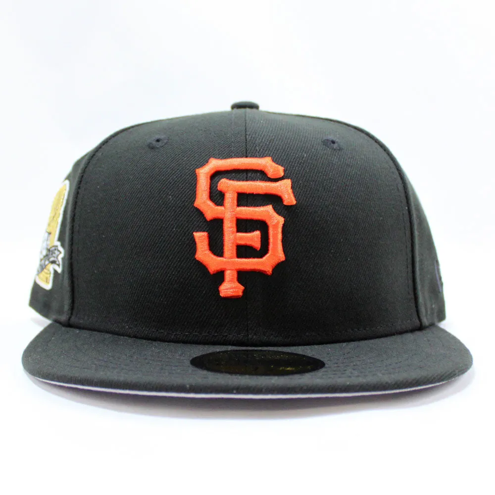 San Francisco Giants 8X Championships New Era 59Fifty Fitted Hat (Glow in The Dark Black Gray Under Brim)