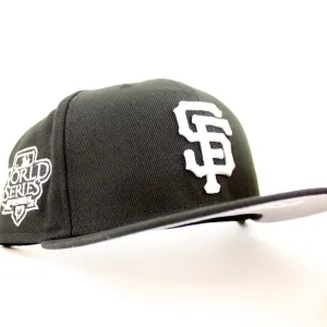 San Francisco Giants World Series New Era 59Fifty Fitted hat (Black White Gray Under Brim)