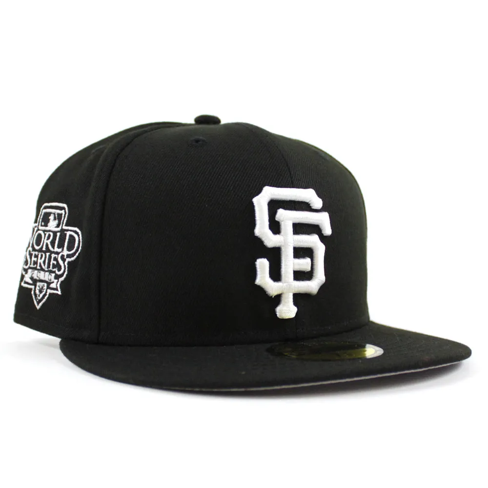 San Francisco Giants World Series New Era 59Fifty Fitted hat (Black White Gray Under Brim)