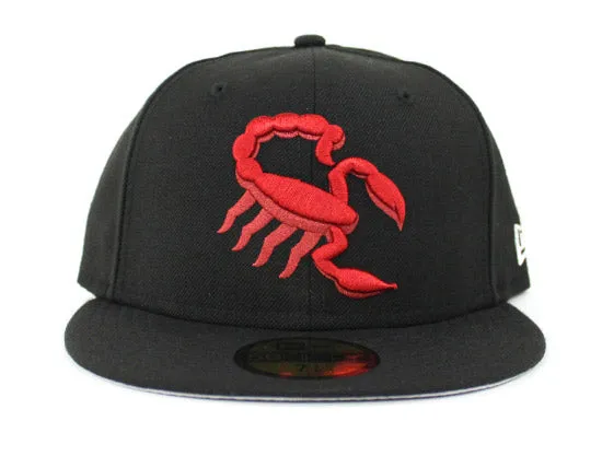 Scottsdale Scorpions 59Fifty New Era Fitted Hat (Black Red Gray Under Brim)