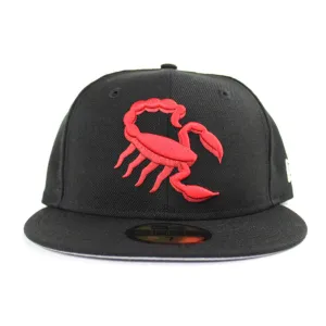 Scottsdale Scorpions 59Fifty New Era Fitted Hat (Black Red Gray Under Brim)
