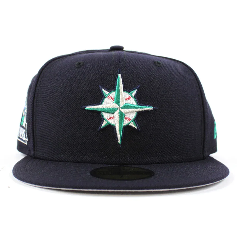 Seattle Mariners 30TH Anniversary New Era 59Fifty Fitted Hat (Navy Grey Under Brim)