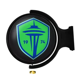 Seattle Sounders: Original Round Rotating Lighted Wall Sign
