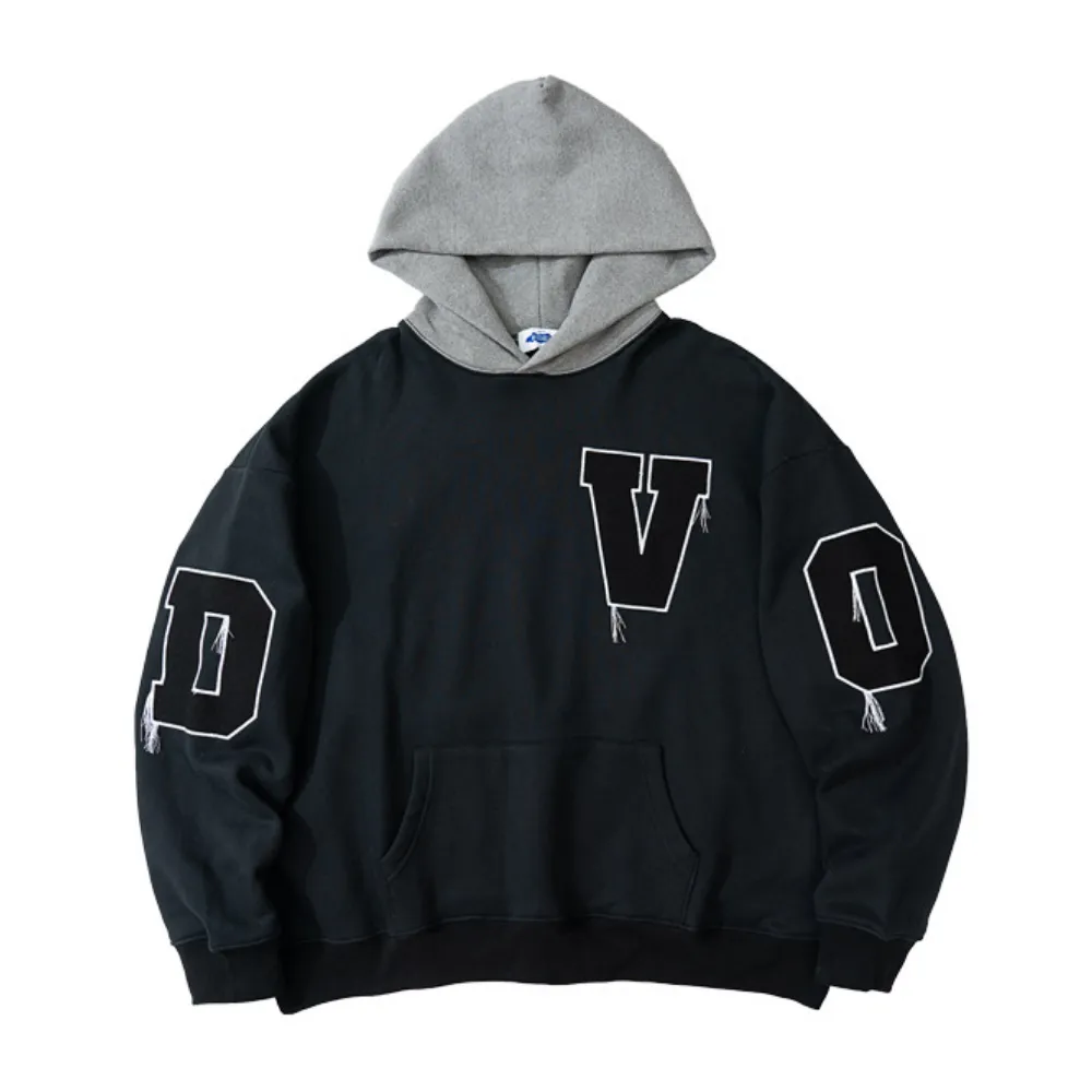 Simple Letter Embroidered Hoodie